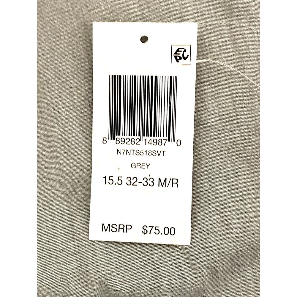 Nick Graham Men's 15.5 32/33 Modern Fit Dress Shirt Grey NEW - Picture 11 of 11